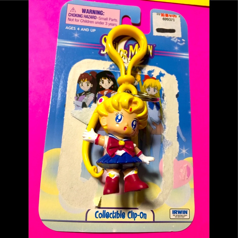 Sailor Moon Collectible Vintage Clip On Keychain Irwin